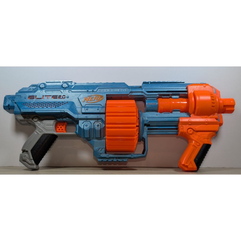 Nerf Elite 2.0 Shockwave RD-15 Blaster Drum Magazine Dart Gun Tested